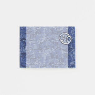 Post-it® Symbole Zodiaque du cancer de l'argent Marine Cami