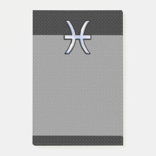 Post-it® Symbole zodiaque Pisces sur le style de peau de se