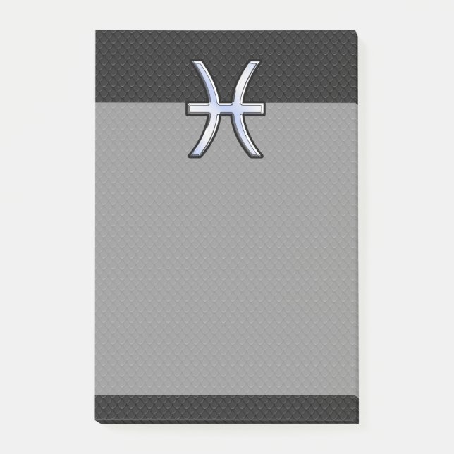 Post-it® Symbole zodiaque Pisces sur le style de peau de se (Devant)