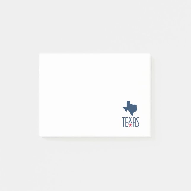 Post-it® Symboles du Texas, Texas, bleu marine (Devant)