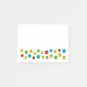 Post-it® Symboles Pi colorés Mod Pi Notes post-it
