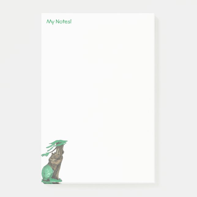 Post-it® Sympa Arbre Drôle Accroche Ours Fancy Leggings ver (Devant)