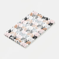 Sympa Chiens Chiens Roses Black Illustration