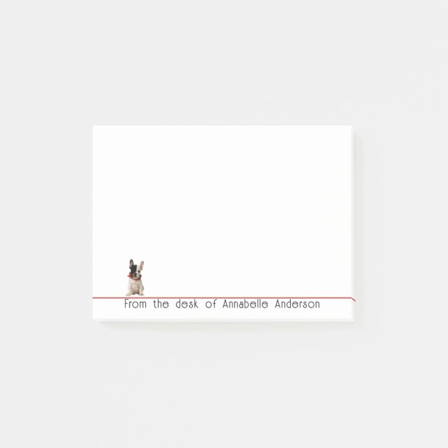 Post-it® Symte French Bulldog Personnaliser les notes (Devant)