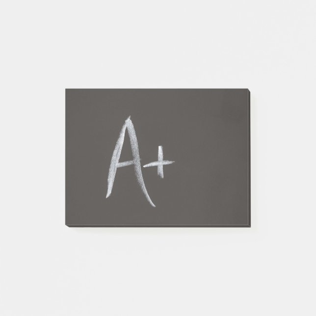 Post-it® Tableau A+ Style d'arrière - plan de tableau noir (Devant)