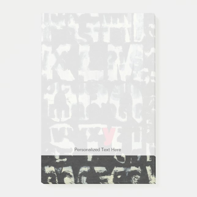 Post-it® Tableau alphabétique de Norman Wyatt (Devant)