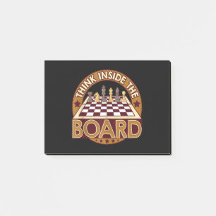 Post-it® Tableau des jeux d'échecs Citation du joueur d'é