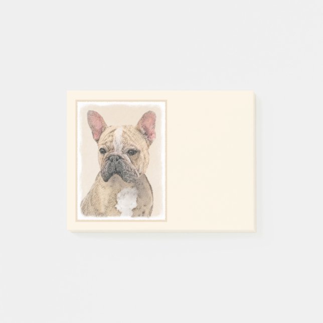 Post-it® Tableau Français Bulldog (Sable) - Joli Original D (Devant)