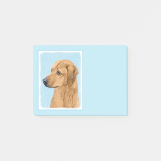 Post-it® Tableau Rhodesian Ridgeback - Art Chien original (Devant)