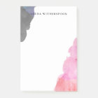 Taches d'aquarelle rouge violet gris - Nom personn