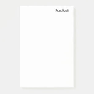 Post-it® Taille standard minimaliste blanche moderne