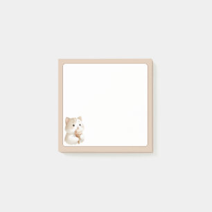 Post-it® Tan Arrière - plan Cute Chat avec Ice Cream Cone