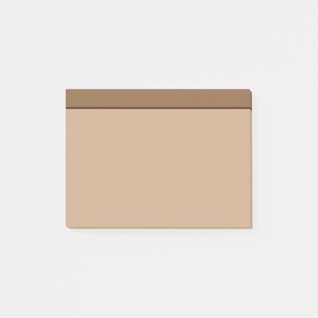 Post-it® Tan Brown couleur minimaliste Post-It Notes (Devant)