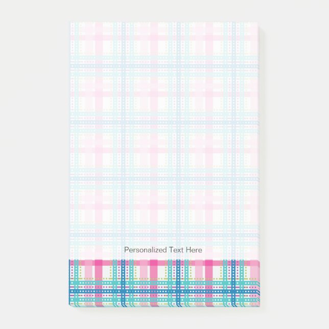 Post-it® Tartan, motif de plaid (Devant)