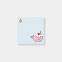 Tarte sablée Narwhal de fraise de Kawaii