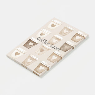 Post-it® Tasses à café cœur crème