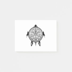 Post-it® Tatouage de Tribal Turtle Shield