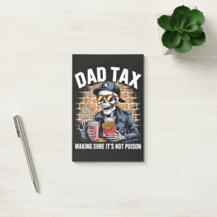 Post-it® Taxe Papa S'assurant que ce n'est pas un squelette