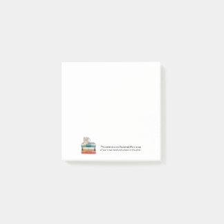 Post-it® Teacup sur pile de livres note