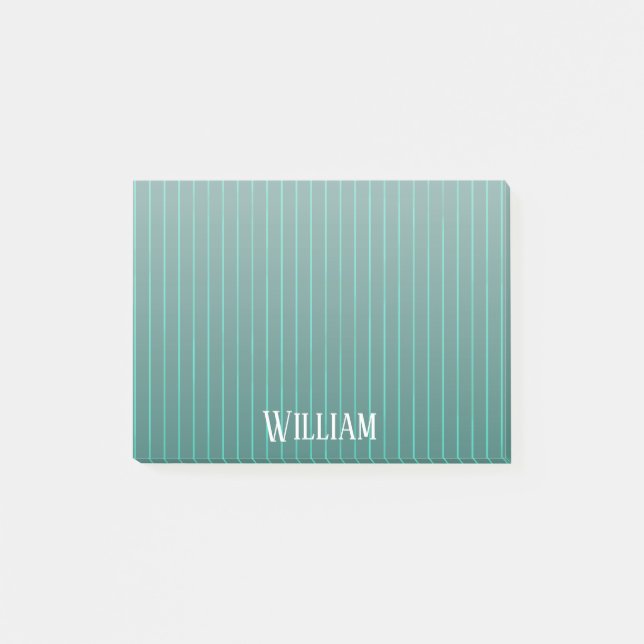 Post-it® Teal pinstripes (Devant)