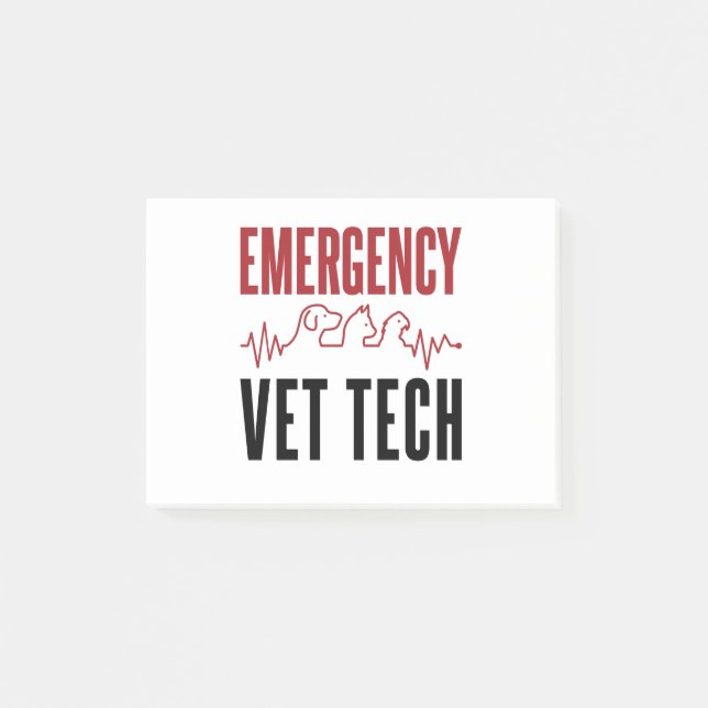 Post-it® Technologie vétérinaire d'urgence soins critiques  (Devant)