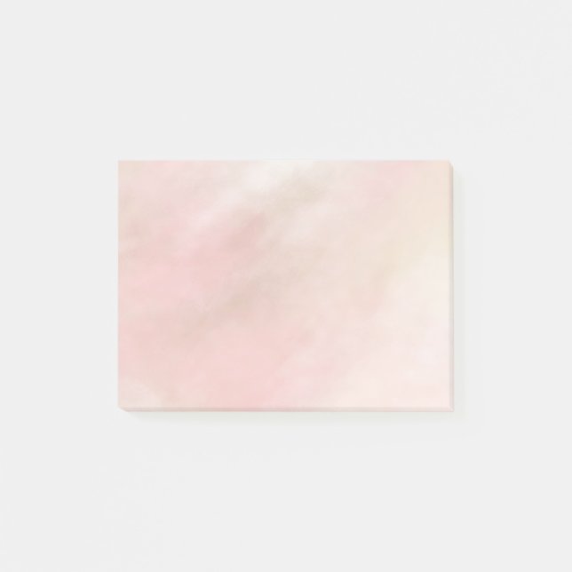 Post-it® Teinture d'aquarelle rose rose pâle (Devant)