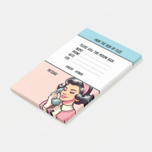 Post-it® Téléphone Rétro Nom Personnalisé Message Bureau