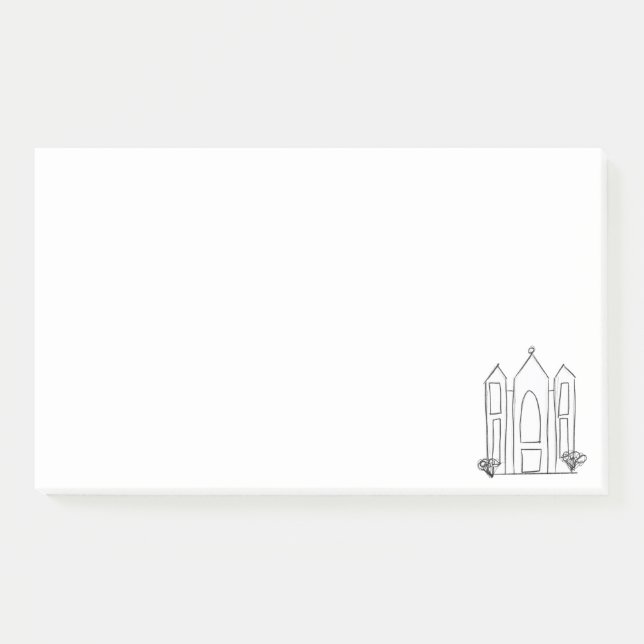Post-it® Temple mormon simple moderne LDS Salt Lake City (Devant)