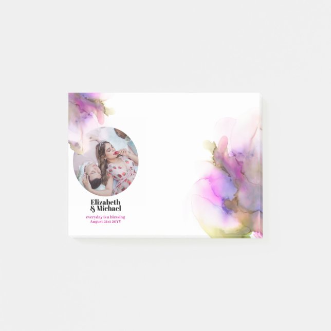 Post-it® Tendance Aquarelle photo cadeau Moody (Devant)