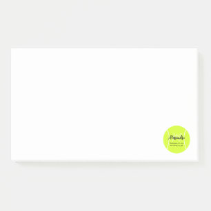 Post-it® Tennis ball nom personnalisé & texte