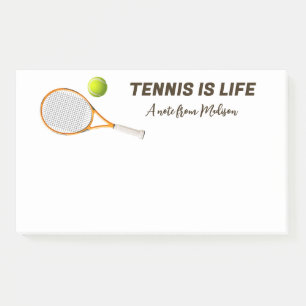Post-it® Tennis de nom et de texte personnalisés
