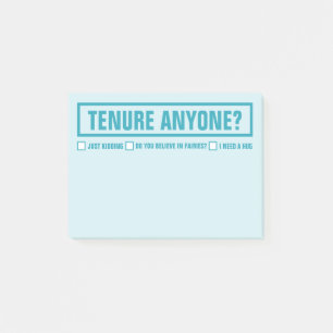 Post-it® TENURE drôle N'IMPORTE QUI ? Éducateur 4" X 3"