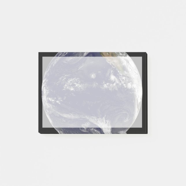 Post-it® Terre Avec Trois Cyclones Tropicaux Dans Le Pacifi (Devant)