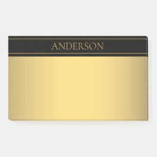 Post-it® Texte et lignes Gold personnalisables