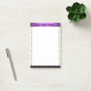 Post-it® Texte lumineux de coutume d'araignées