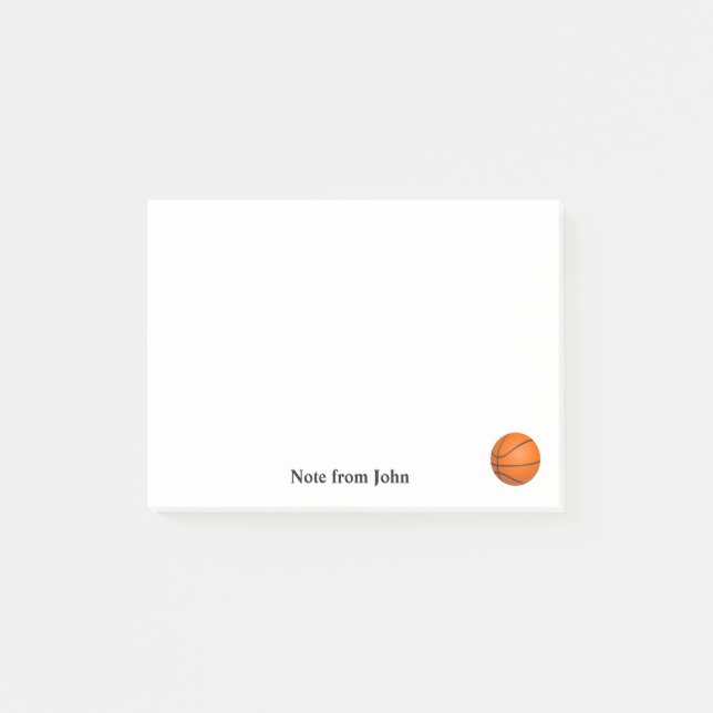 Post-it® Texte nommé fait sur commande de thème de sport de (Devant)