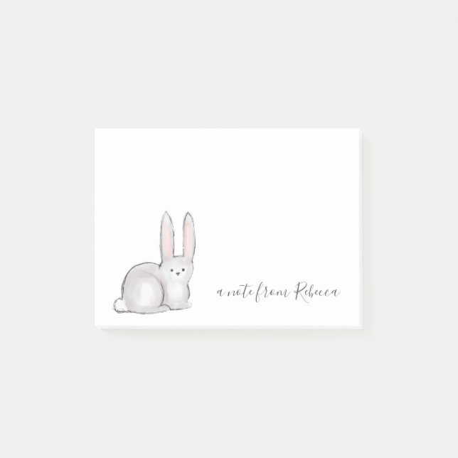 Post-it® Texte personnalisé Cue Little Bunny Lapin (Devant)