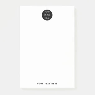 Post-it® Texte personnalisé du logo de l'entreprise