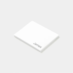 Post-it® Texte simple et minimaliste modifiable, nom ou aut
