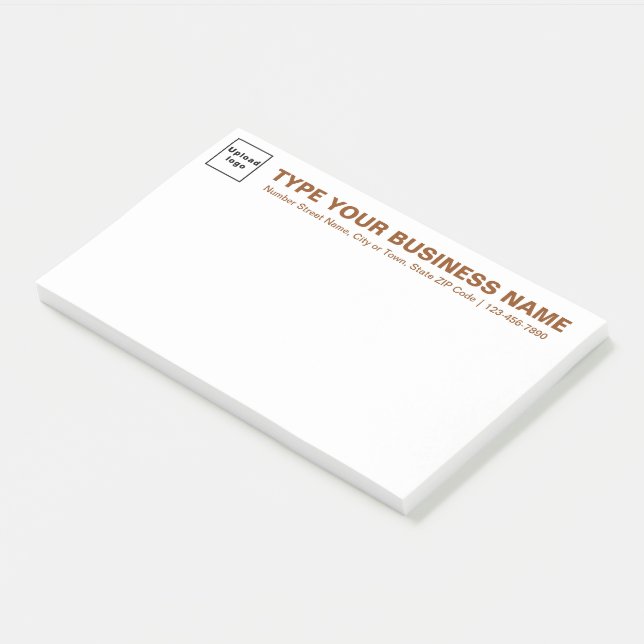 Post-it® Textes de marques commerciales Brown sur le titre  (Incliné)