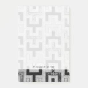 Post-it® Textile africain en tissu boueux avec Motifs géomé