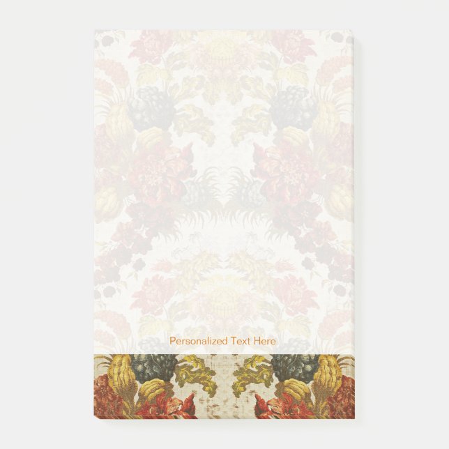 Post-it® Textile avec un motif floral de répétition (Devant)