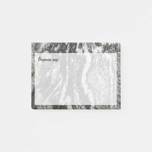 Post-it® Texture décorative de roche avec tout texte (Devant)