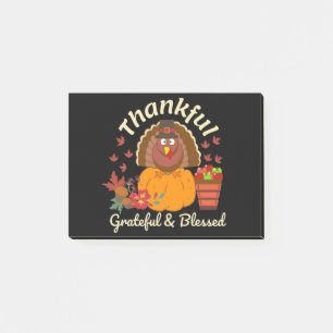Post-it® Thanksgiving Grateful & Blessed