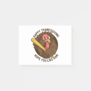 Post-it® Thanksgiving Turkey, Drôle Citation Thanksgiving