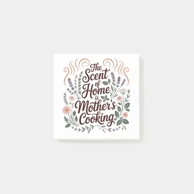 Post-it® The Scent Of Home Is Mother's Cooking (Devant)