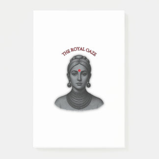Post-it® Thee Royal Gaze - Indian Queen Line Art