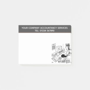 Post-it® Thème de dessin de Services de comptabilité pour p