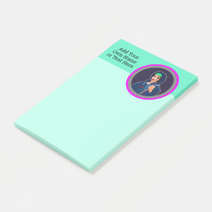 Post-it® Thème de la cyber-technologie - Femme en Sweat - s