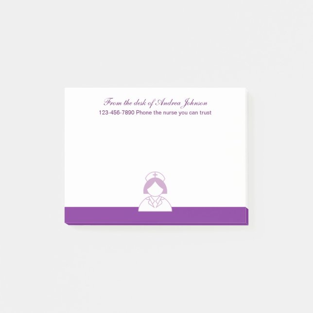 Post-it® Thème Médicale d'infirmière (Devant)